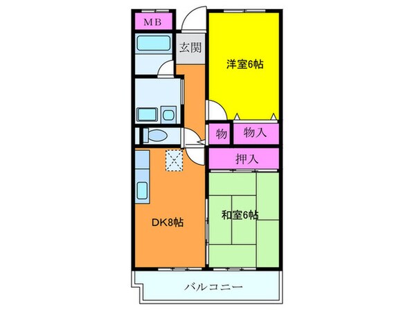 美福苑の物件間取画像